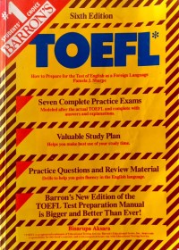 Image of How to prepare for the TOEFL test : test of English as a foreign language