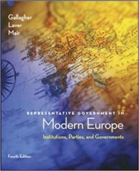 Representative government in modern Europe : institutionals, parties, and governments