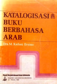 Katalogisasi buku berbahasa Arab