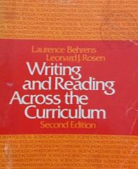 Writing and reading across the curriculum