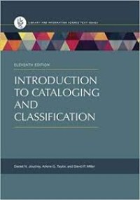 Introduction to cataloging and classification / eleventh edition