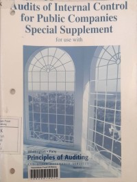 Image of Audits of internal control for public companies special supplement for use with Principles of auditing and other assurance services