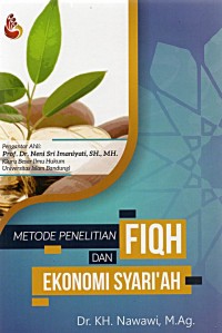 Metode penelitian Fiqh dan Ekonomi Syari'ah